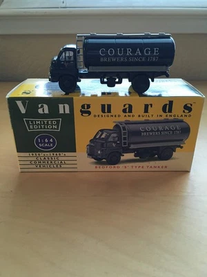 VANGUARDS VINTAGE NO.VA7004 BEDFORD S TYPE TANKER COURAGE BREWERS - Image 1 of 4
