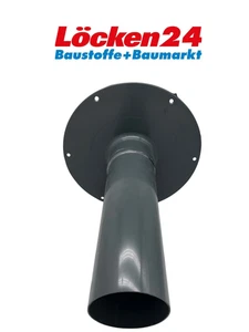 Fleck Flachdach Unterteil DN 100 mit Flansch aus Hart PVC - Bild 1 von 2