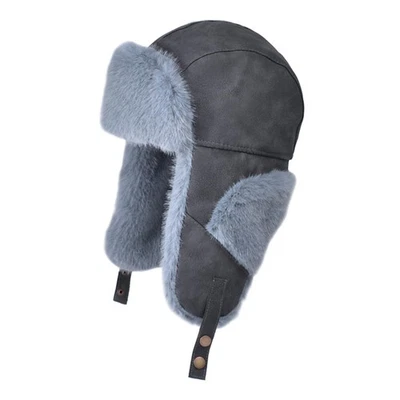 Chapeau Trappeur d'hiver Chapka Russe Décontractée pour Hommes et Femmes Usha... - Photo 1/4