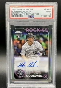2024 Topps Chrome Hunter Goodman RC Auto Refractor 188/499 # RA-HG PSA 9 - Picture 1 of 2