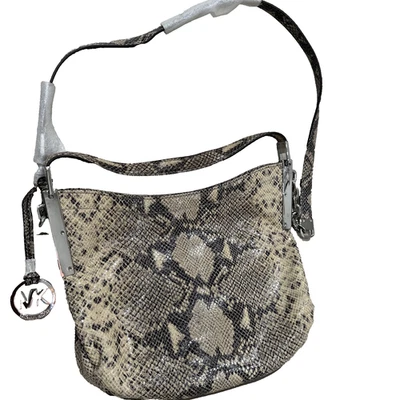 Michael Kors Fulton Medium Shoulder/crossbody Bag   10”x12” Snake-Embossed - Image 1 of 4