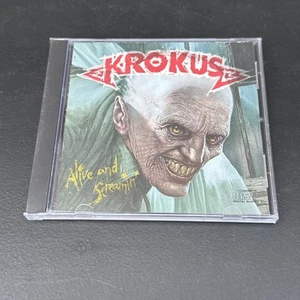 KROKUS ALIVE AND SCREAMIN' 1986 ARISTA EARLY PRESS CD ARCD8445 80's METAL - Picture 1 of 6