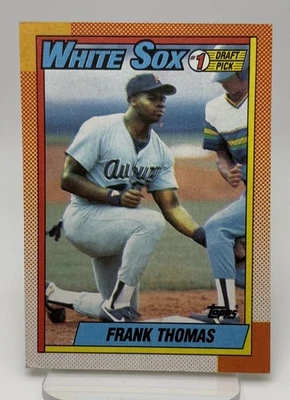 Frank Thomas 1990 Topps #414 Rookie Card RC HOF Chicago White Sox Baseball - Image 1 of 2