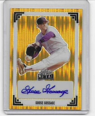 GOOSE GOSSAGE 2024 Leaf 1991 RETRO Auto HOF GOLD MASTERPIECE Card Autograph 1/1 - Image 1 of 2