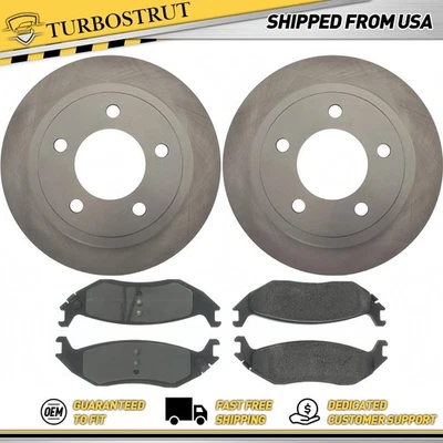 Комплект задних оригинальных тормозных дисков тормозных колодок для 2003 Dodge Ram 1500 Van 3,9 л - Изображение 1 из 2