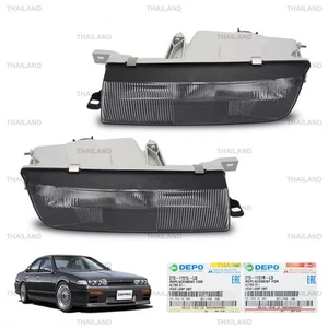 Fits Nissan Cefiro A31 1991 - 97 Pair Front Head Light Assembly Clear Lens - Picture 1 of 7