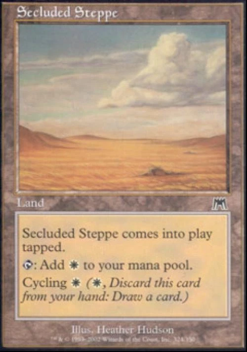 Secluded Steppe -Foil Heavy Play MTG Onslaught - Image 1 of 1