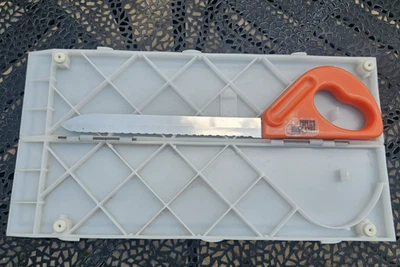 Cuchillo biónico Popeil's de colección hoja de 8" con estuche de tabla de cortar infomercial de los años 70 Foto 1 de 4