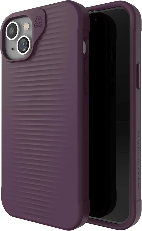 Funda ZAGG Luxe Snap iPhone 15 Pro Max, funda para teléfono MagSafe, púrpura ciruela Foto 1 de 1