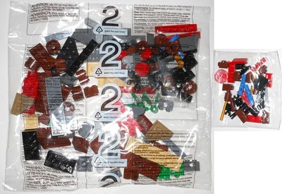LEGO 2519 Skeleton Bowling: 2 BOLSAS SELLADAS (juego parcial) Ninjago Golden Weapons Foto 1 de 4
