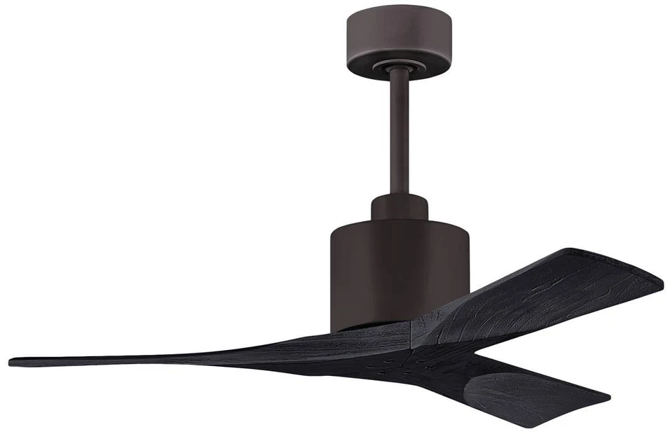 42" Matthews Nan Bronze and Black Outdoor Ceiling Fan with Remote - Image 1 of 1