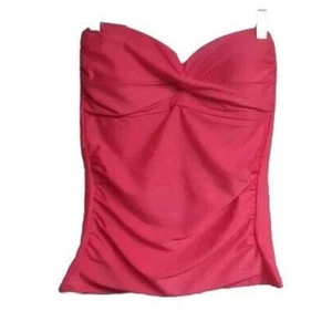 NWT Sunproof By Weatherproof Swim Top Strapless Women Size 9 Paradise Pink NEW - Picture 1 of 7