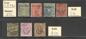 C_A_794. ERITREA. Conjunto conmemorativo de sellos de 1893. Usado - Imagen 1 de 1