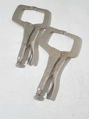Abrazadera de soldadura de bloqueo Petersen Dewitt Vise-Grip 11R - Lote de 2 HERRAMIENTAS HECHAS EN EE. UU.  Foto 1 de 4
