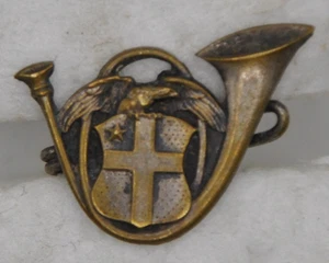 Boutonnière réduction amicales - 13° BCA Bataillon chasseurs alpins dos lisse - Imagen 1 de 2