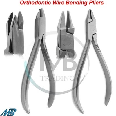 Плоскогубцы для ортодонтического изгиба проволоки петли формирования птичьего клюва Aderer с тремя зубцами 2 шт. - Изображение 1 из 3