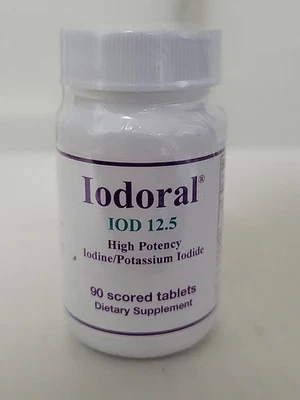Optimox Iodoral 12.5mg High Potency Lugol Solution Thyroid Support 90ct Exp 3/27 - Image 1 of 4