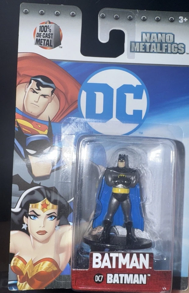 Batman Action Figure Nano Metalfigs DC Comics Metal Figure (DC7) 2017 Jada Toys - Image 1 of 1