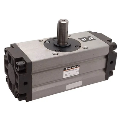 Actuador rotativo SMC NCDRA1BS50-100, 100°, 145 PSI, eje ø9/16 pulgadas, 1/8 pulgada NPTF Foto 1 de 4