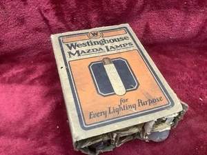 Vintage WESTINGHOUSE MAZDA B LAMPS 25 Watt Frosted Tipped Clear 6 Pack T10 Works - Picture 1 of 12