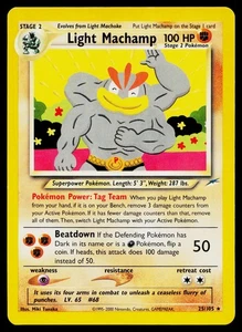 Light Machamp 025/105 Neo Destiny Rare - Picture 1 of 2