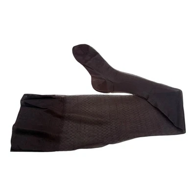 "Medias de diseño de malla vintage 10 marrones 31"" sin costuras algunos tirones derecha" Foto 1 de 3