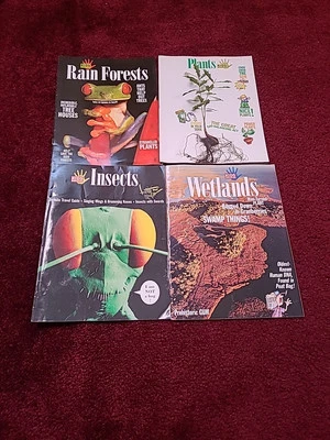 Lot of 4 KIDS DISCOVER MAGAZINES Homeschool Teaching Lessons Booklet Plants Foto 1 de 4