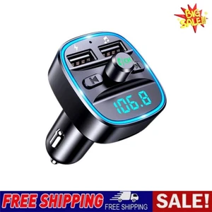 Bluetooth-5.0 Wireless CarFM Transmitter MP3 Player Radio 2USB Charger Adapter-☄ - Bild 1 von 7
