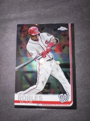 2019 TOPPS CHROME BASEBALL CARD VICTOR ROBLES #33 WASHINGTON NATIONALS MLB - Image 1 of 2