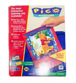 Vintage Sega Pico Storyware Game w/ Box Winnie the Pooh a Year at Pooh Corner