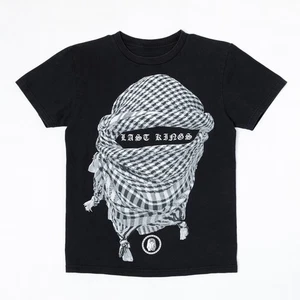 Last Kings Graphic T-Shirt Black Small Keffiyeh Face Print Y2K Urban Streetwear - Bild 1 von 10