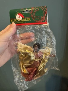 Paar Kurt Adler Santa’s World Afroamerikanischer Engel Christbaumschmuck - Bild 1 von 5