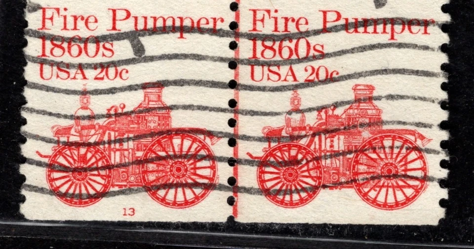 Centsational PNC & CLP US SN 1908 - 20¢ - Fire Pumper - 1981 - PN 13 - Image 1 of 1
