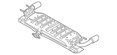 Silenciador y tubo originales Mazda PY1C-40-100G Foto 1 de 2