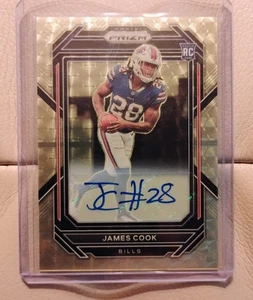 Camiseta deportiva Panini Prizm James Cook 2022 auto vinilo dorado 4/5 RC como nueva # 1/1 facturas 🔥🔥 - Imagen 1 de 5