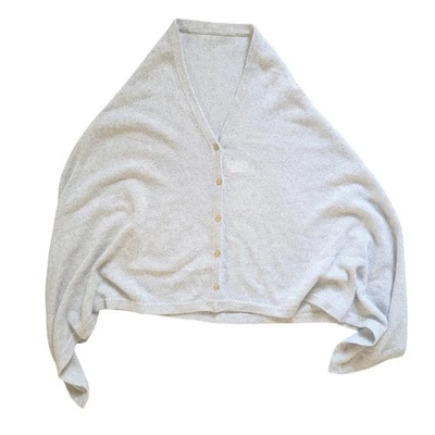 Mantón Lilly Pulitzer para mujer 100 % cachemir gris envolvente botones dorados vintage 2004  Foto 1 de 4