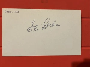 Eli Grba🔥MLB Debut 7/10/59 N. Y. Yankees🔥Los Angeles Angels🔥Auto🔥🔥🔥🔥🔥 - Picture 1 of 1