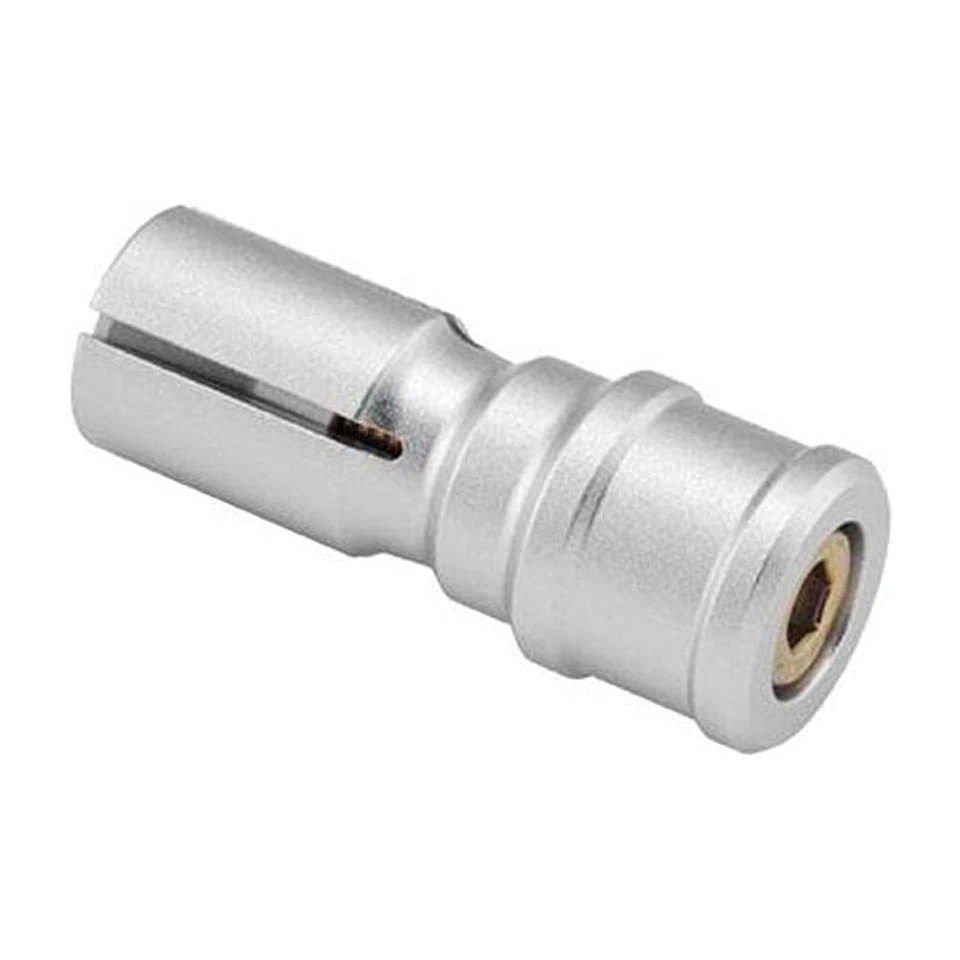 BikeMaster - FHM005-AD-1SLV - 杆端摩托车镜适配器,1 英寸 -银色 — 第 1/1 张图片