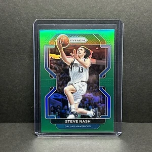 2021-22 Panini Prizm Steve Nash #264 Green Prizm Mavericks - Picture 1 of 2