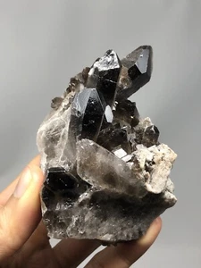 Natural Smoky Quartz Point Wand Brazil 8.4oz Crystal Cluster S3 - Bild 1 von 12