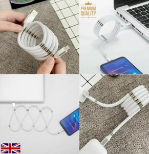Auto Wicklung Ladekabel für iPhone Daten Sync iOS X 11 12 13 14 PRO - Bild 1 von 11