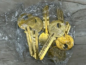 STAR Schlosser Zubehör Messing 6YAI Schlüssel Rohlinge 6er Set Made in USA NOS - Bild 1 von 6