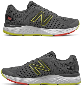 New Balance Running Trainers Mens Gym Trainers Grey Lace Up Trainers