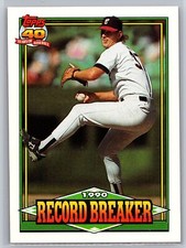 1991  Topps #8 Bobby Thigpen Record Breaker White Sox