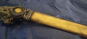 ILIAS LALAOUNIS BRONZE & SILVER WREATH WINNER PAPER CUTTER LETTER OPENER. GREEK. - Picture 1 of 8