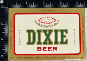 Dixie Bier Etikett - LOUISIANA - Bild 1 von 1