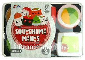 RMS Squishimi Japanese Sushi Food Fidget Sensory Toys Mini Squishy Set of 6 New - Picture 1 of 2
