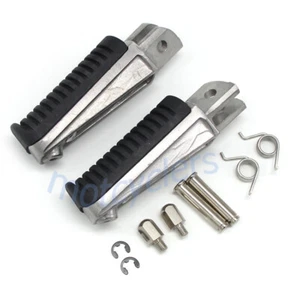 Front Footrest Foot Pegs For Yamaha FZ1N FZ1S TDM900 XJ6F XJ6N XJ6S XJ600 XJR400 - Picture 1 of 7
