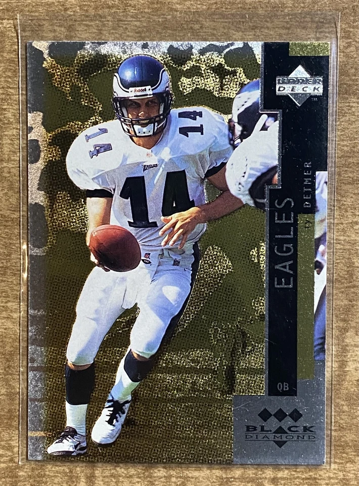Ty Detmer 1997 Black Diamond Triple Diamond Yellow #64 - Eagles - Image 1 of 1