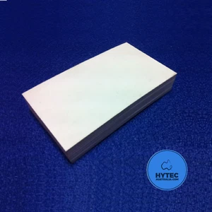 SOLID WHITE NITRILE RUBBER BLOCK 20MM THICK X 65MM WIDTH X 110MM LENGTH - Bild 1 von 3